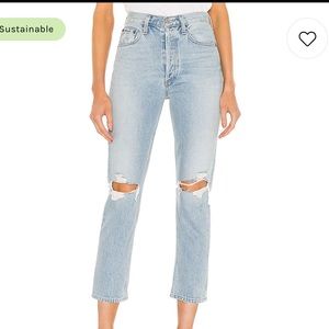 AGOLDE RILEY STRAIGHT CROP